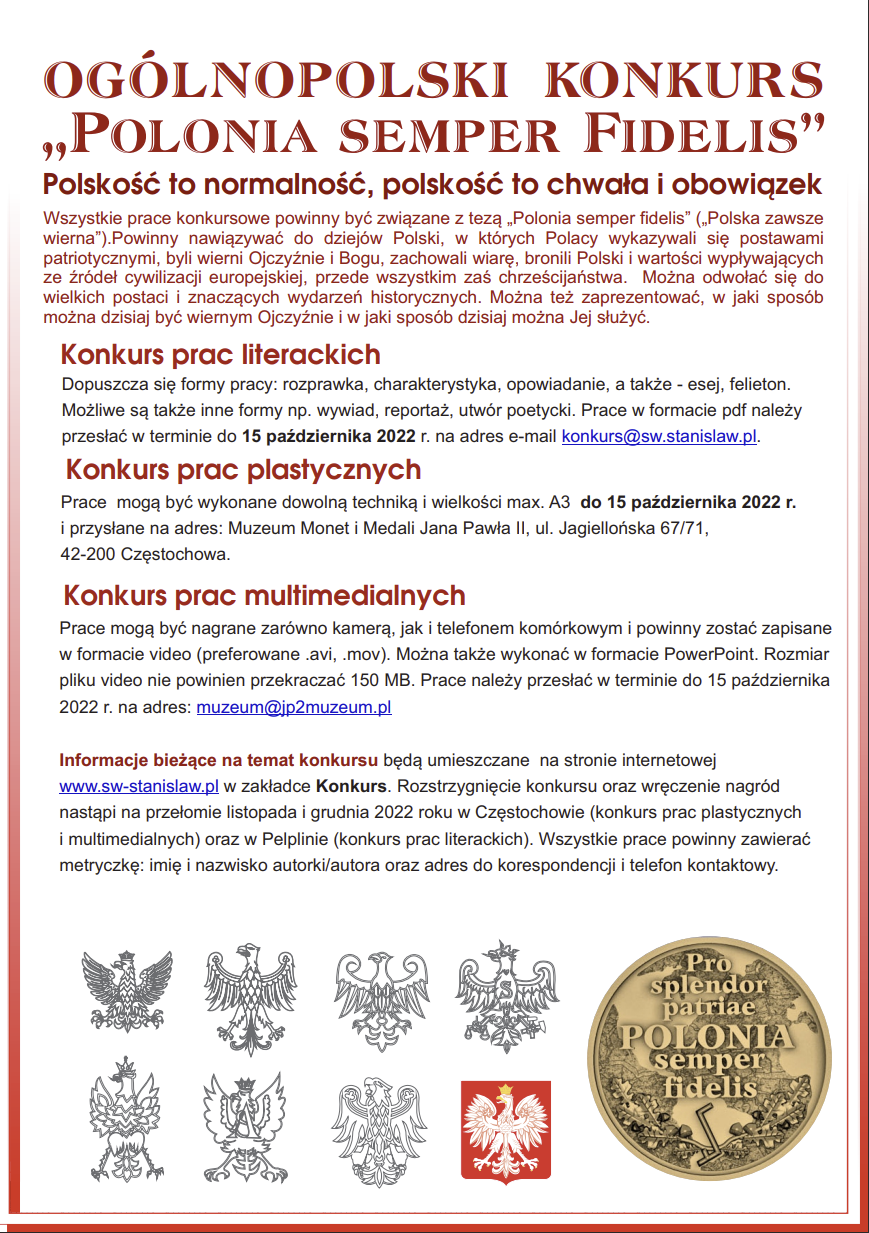 OGÓLNOPOLSKI KONKURS „Polonia semper Fidelis”
